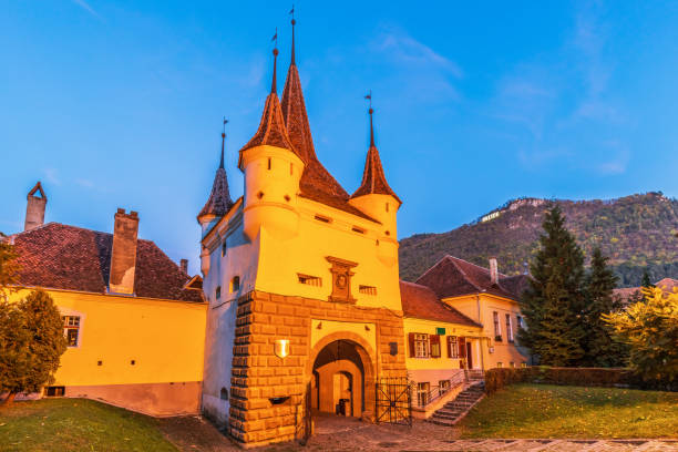 Brasov, Romania. Brasov, Romania. Catherine gate. City gate from the medieval times. catherines gate stock pictures, royalty-free photos & images