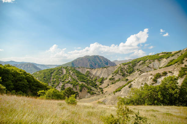 Pülümür, Turkey - Augusut 1, 2020\n\nDersim Mountains is very famous mountains in Turkey. Dersim is old name of Tunceli Province. Usually there is no forest in this mountains and area. Winter is really be hard. You can see ice top the mountain at even summer.