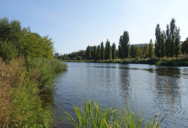 Tsna river in Tambov on a summer day