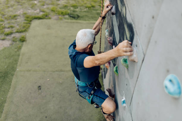 istock Senior man sport climbing 1275848823