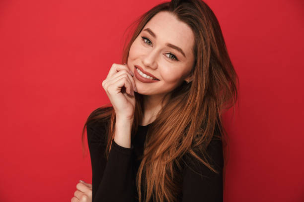 istock Happy young cute woman 1275851355