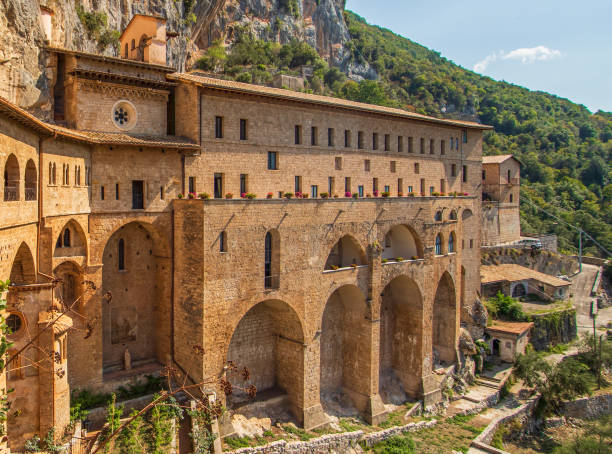 istock The Sacro Speco monastery in Subiaco, Italy 1275852960