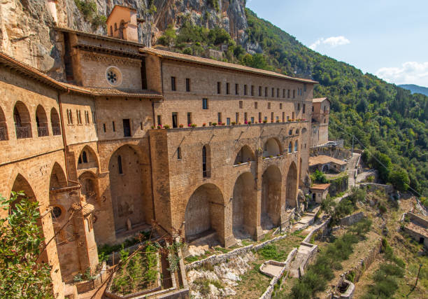 istock The Sacro Speco monastery in Subiaco, Italy 1275852965