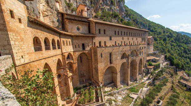 istock The Sacro Speco monastery in Subiaco, Italy 1275852976