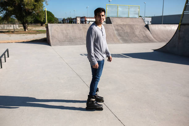 istock roller skater in a skate park 1275853125