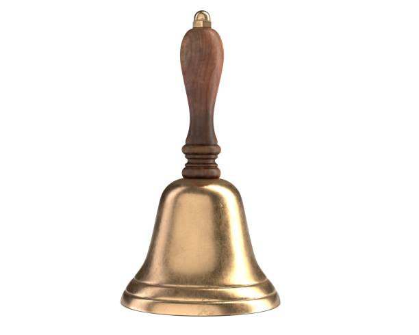 istock 3D render of Hand Bell isolated on white 1275853184