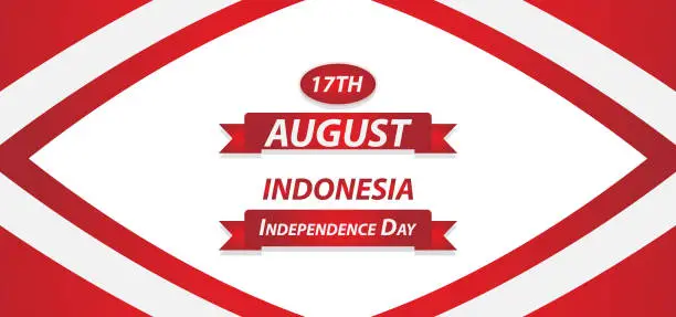 Vector illustration of Happy Indonesia Independent Day Vector