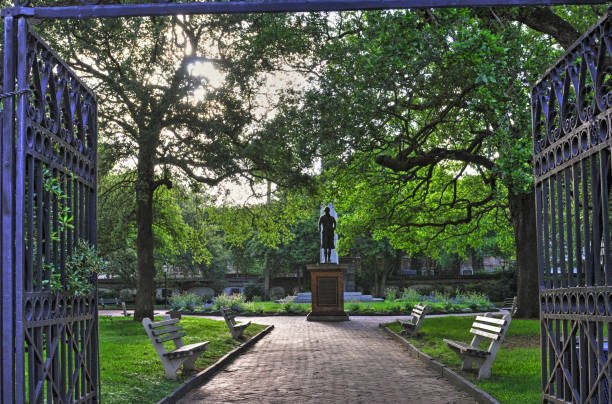 istock City Park with gate-Charleston, SC 1275855716