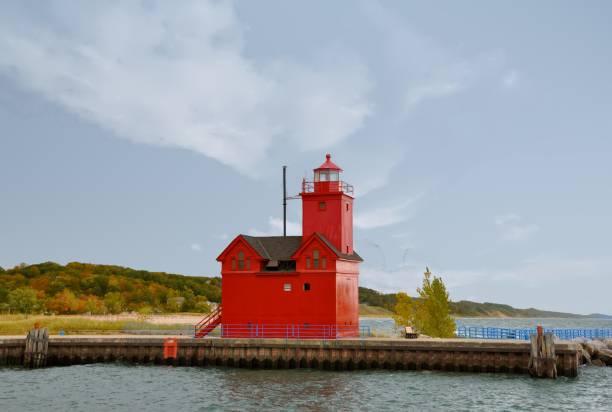 istock Beautiful Lighthouse at Holland Michigan 1275855718