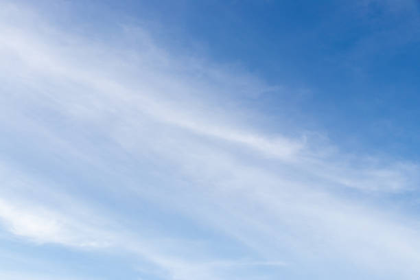 istock Clear blue color sky with white cloud background 1275858320