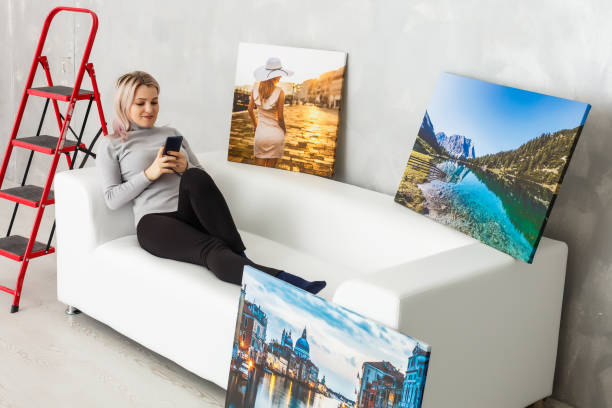 istock Home interior poster or painting canvas design template 1275862158