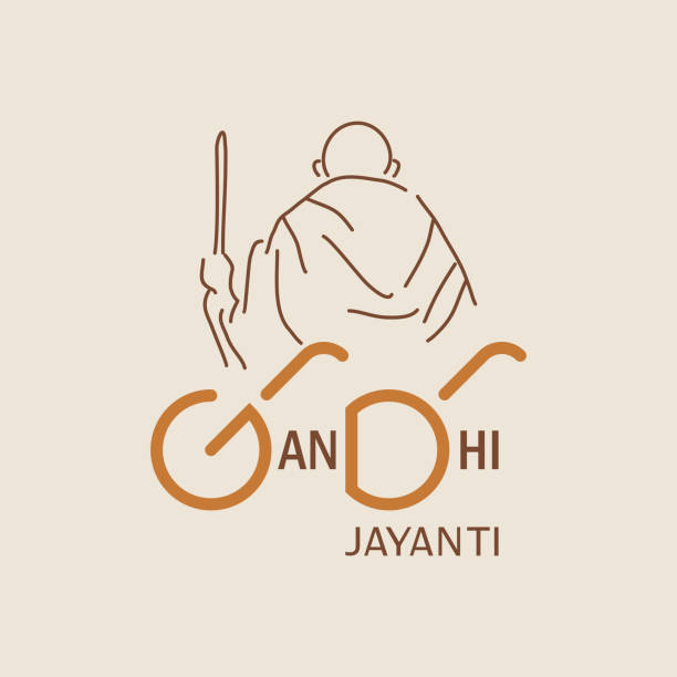 Abstract or poster for Gandhi Jayanti or 2nd October with nice and creative design illustration. Gandhi Jayanti is an event celebrated in India to mark the birth anniversary of Mahatma Gandhi. It is celebrated annually on 2 October, and it is one of the three national holidays of India. Gandhi Jayanti stock illustrations