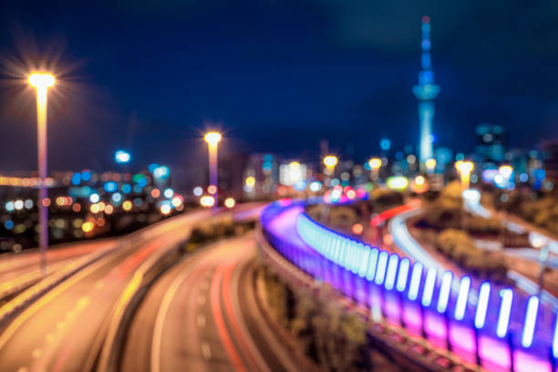 istock Defocused Auckland transportation background 1275864968