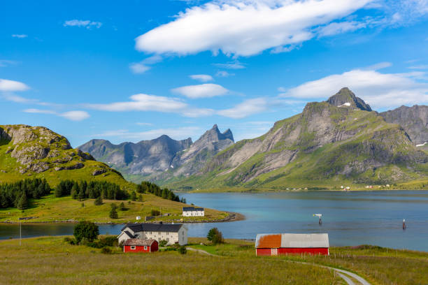 istock Dramatic mountain scenery of Lofoten Islands, Norway 1275866054