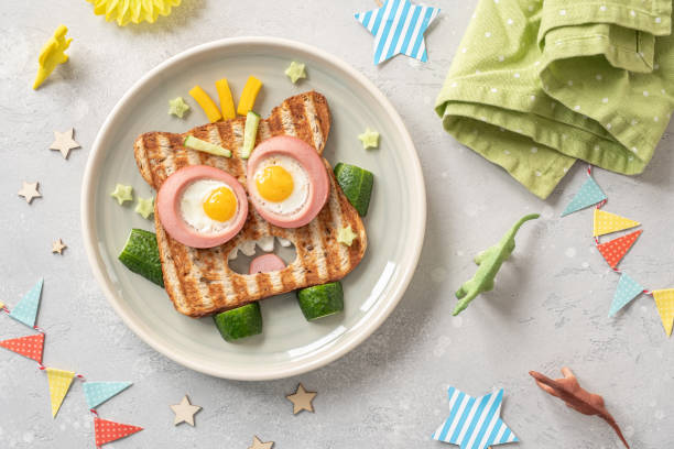 Fun Halloween monster sandwich
