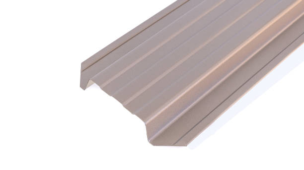 istock Blockhouse rails for fence colored colorful metal profile elements isolated 1275873352