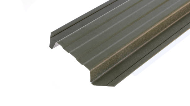 istock Blockhouse rails for fence colored colorful metal profile elements isolated 1275873357