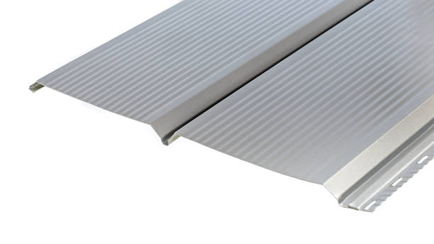 istock Blockhouse rails for fence colored colorful metal profile elements isolated 1275873775