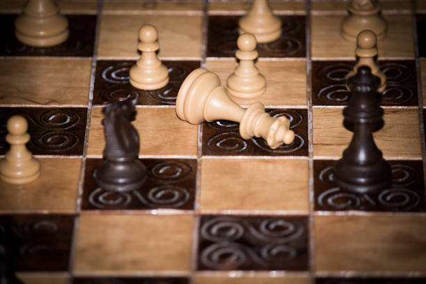 istock Chess photographed on a chessboard 1275874400