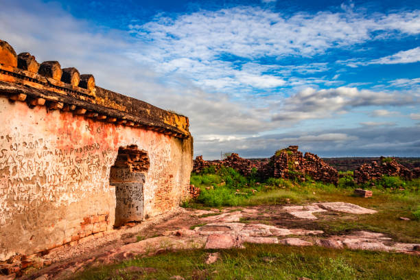 istock ancient fort architecture with the amazing blue sky from flat angle shot 1275876919