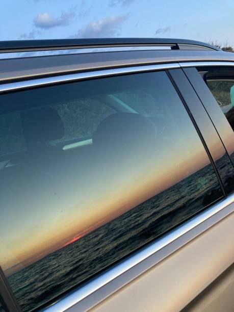 istock Sunset catched on window of my car 1275877146