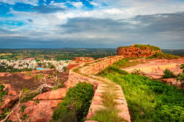 istock ancient fort architecture with the amazing blue sky from flat angle shot 1275877210