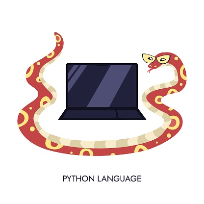 Python Code Language Sign Programming Coding And Developing Concept ...
