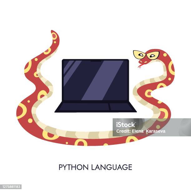 Python Code Language Sign Programming Coding And Developing Concept ...