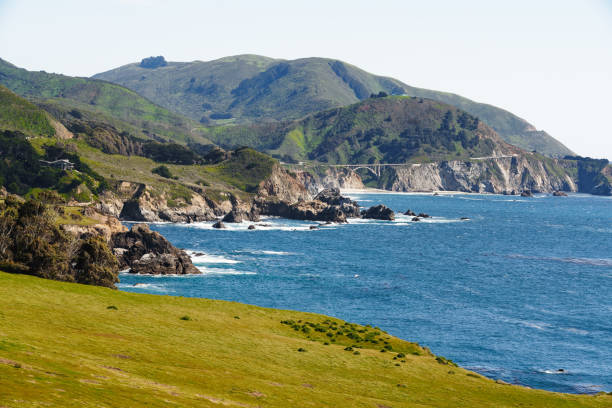 istock Big Sur, California.  A popular touristic destination, famous for its dramatic scenery. View from Notleys Landing viewpoint 1275909471