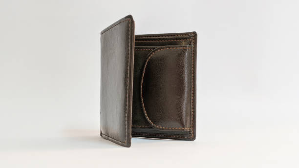 istock Unbranded men wallet brown leather isolated on white background 1275971770
