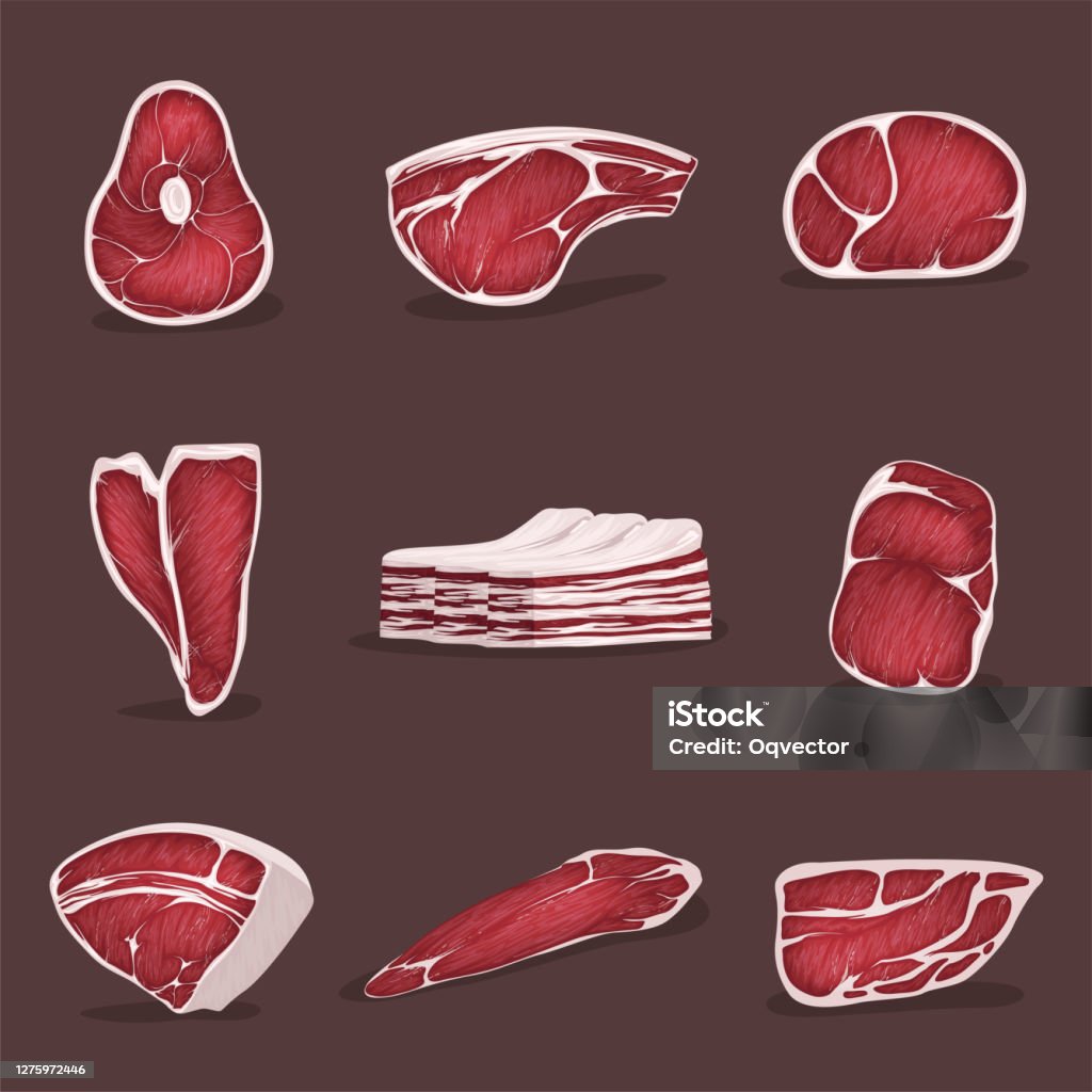Thịt Cừu Thịt Bò Thịt Và Các Hình Ảnh Thịt Khác Theo Phong Cách ...