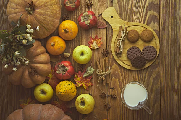 istock Cookies with milk on the table. 1276045560