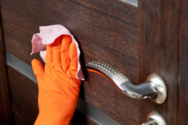 istock indoor cleaning service concept. disinfection apartment doors. housework conceptual 1276111267