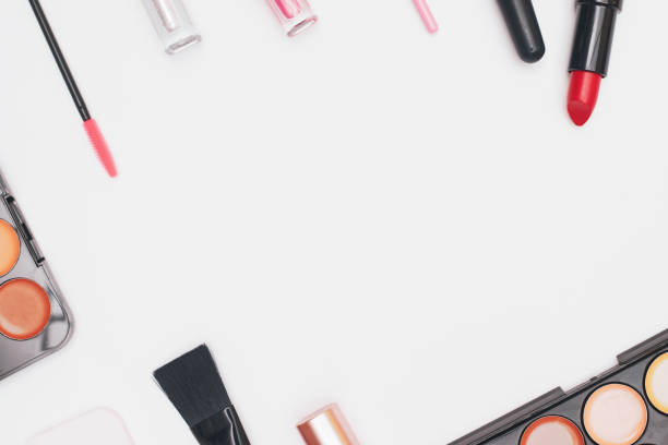 istock set of professional cosmetics, makeup tools and accessories isolated on white background, beauty, fashion, shopping concept, flat lay 1276137761
