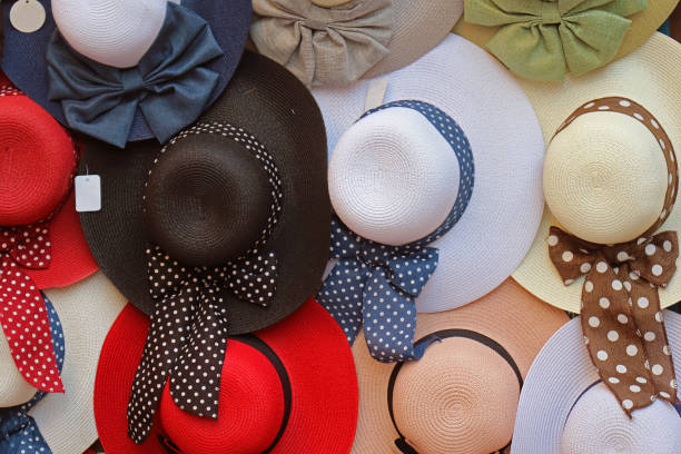 istock Summer hats with ribbons 1276149641