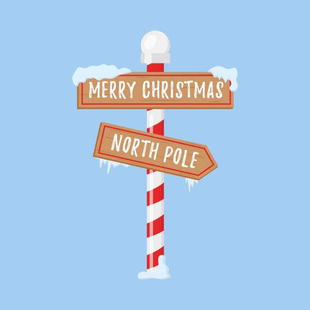 721 North Pole Sign Illustrations & Clip Art - iStock | Santa north pole  sign