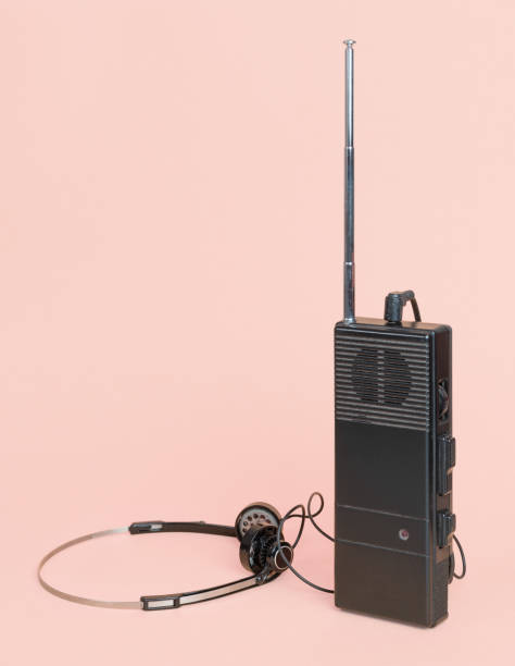 istock Isolated retro walkies and headphones without foam 1276280892