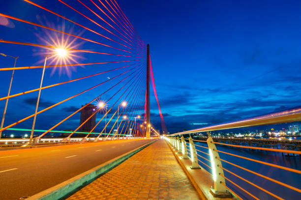 istock View of Da Nang city at sunset. 1276309895