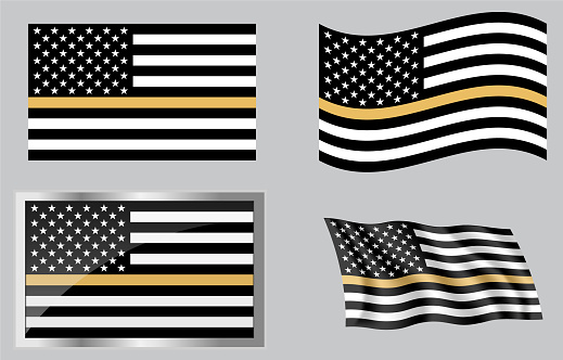 Thin Gold Line Flag rescue