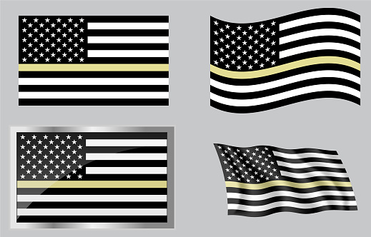 Thin Yellow Line Flag security