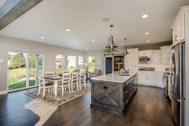 istock Farmhouse style kitchen and eating area 1276355287