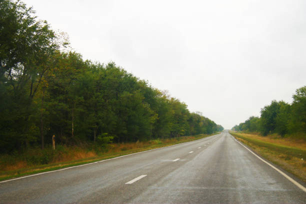 istock Empty highway landscape without moving cars at daytime 1276369423