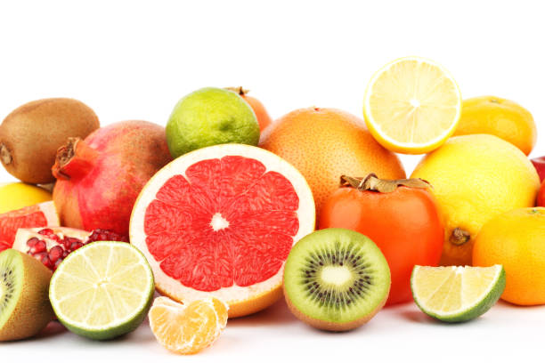 istock Set of multicolored fresh raw fruits 1276370179