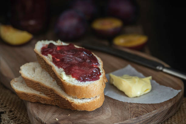 Homemade plum jam