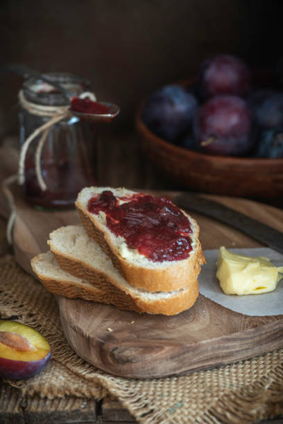 Homemade plum jam
