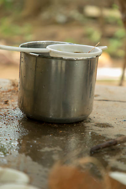 istock Closeup strainer with container and ground water leak 1276379529