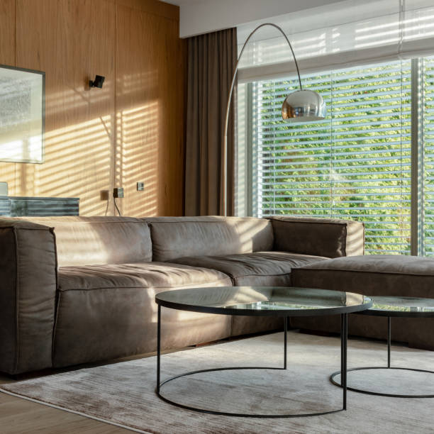 istock Living room with big couch 1276393757