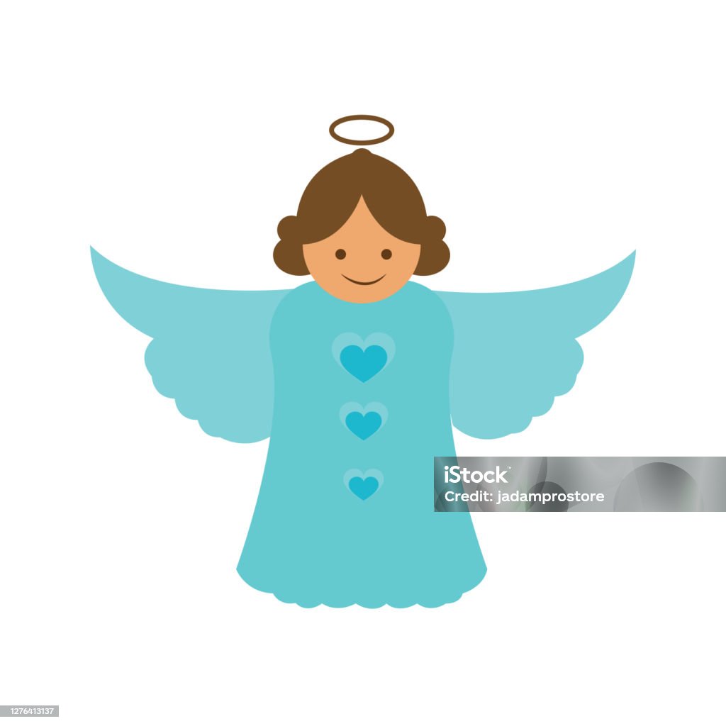 Christmas Angel Icon Stock Illustration - Download Image Now - Angel, White  Background, Christmas Tree - iStock