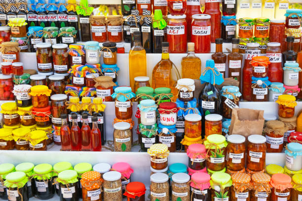 Variety of Jam in Jar