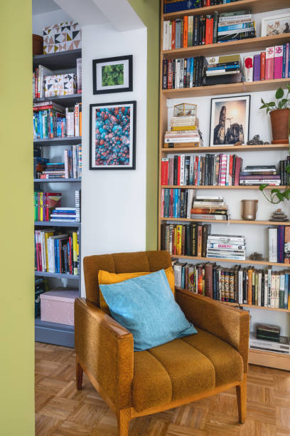 police knižních knih - knihovna police fotky - stock snímky, obrázky a fotky